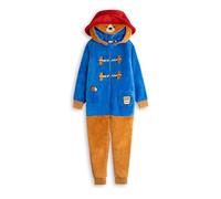 Paddington Pijama Enterizo Unisex Azul de Forro Polar para niños con diseño de Oso de Estar por casa con Capucha, Manga Larga y Cremallera | Disfraz de Personaje de película