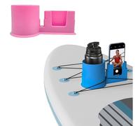 Paddle Board Accessories Cup Holder, Paddle Board Drink Holder and Phone Holders, Plastic Paddles Board Cup for Paddles Board Lovers, with Drain Hole (Pink)
