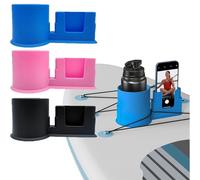 Paddle Board Accessories Cup Holder, Paddle Board Drink Holder and Phone Holders, Plastic Paddles Board Cup for Paddles Board Lovers, with Drain Hole (3PCS-1)