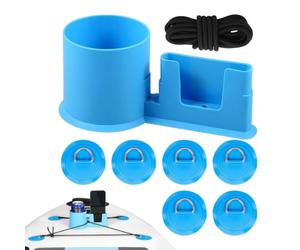 Paddle Board Cup Holder | With Drain Hole 2-in-1 Non-Slip | Kayak Phone