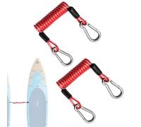 Paddle Board Strap,Elastic Cord with Carabiner Connector - 2piece Straps for Paddle Board,for Camping Outdoor Boating Marine River Fishing