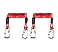 Paddle Board Strap - Heavy Duty Elastic Cord With Carabiner | Kayak Paddle Rope Secure Tie Down Strap 2 Piece Set | Adjustable Durable Ṕaddle Leash Connector For Camping Outdoor Boating Marine Fishing