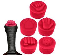 Paddle End Cover - 5 Pieces Funny Bottom Back Weight Sleeves, Flexible Silicone Racket Counterweight Grip Caps, 3.45x3cm Barrel Dimension + 40g Component Mass, Elastic Shock Absorbing Compound- For Pl