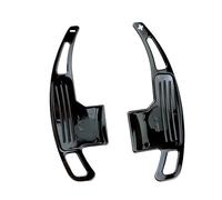 Paddle shifters para coche Compatible con Ford para Mustang 2015-2019 Extensión de paleta de cambio de volante de coche con patrón de fibra de carbono(Black)