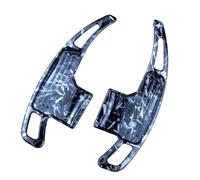 Paddle shifters para coche Compatible con Ford para Mustang 2015-2019 Extensión de paleta de cambio de volante de coche con patrón de fibra de carbono(Satin black)