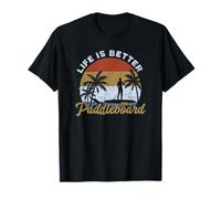 Paddleboarding La Vida es Mejor en un Paddleboard Sup Stand Up Camiseta
