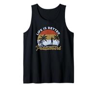 Paddleboarding La Vida es Mejor en un Paddleboard Sup Stand Up Camiseta sin Mangas