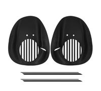 Paddles de mano para natación, 7,87 x 3,94 x 1,97 pulgadas Compact Swim Training Fins for Adults, Black Adjustable Strap Paddles to Improve Speed for Men and Women