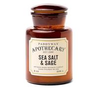 Paddywax Apothecary Collection Jar Candle, Sea Salt/Sage, 8 oz