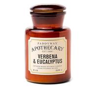 Paddywax Candles Apothecary Collection Jar Candle, 8-Ounce, Verbena and Eucalyptus