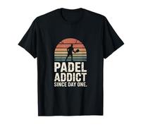 Padel Addict Desde el Primer Día Estilo Retro Camiseta