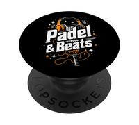 Padel and Beats Urban Style para Jugadores Amantes de la música PopSockets PopGrip Adhesivo