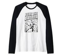 Pádel Baja Power Court Cita Miedo a la Bajada Camiseta Manga Raglan