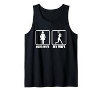 Pádel Divertido Tu Esposa Mi Esposa Atlético para Jugadores Camiseta sin Mangas
