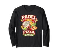 Padel Divertido Y Pizza - Jugador De Pádel Manga Larga