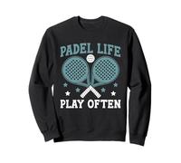 Padel Life Juega a menudo Jugadores del Juego de Deportes de Pádel Atleta Sudadera