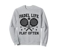 Padel Life Juega a menudo Jugadores del Juego de Deportes de Pádel Atleta Sudadera