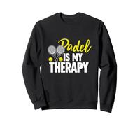 Pádel Padel Is My Therapy Divertido Deportes Feliz Cita Sudadera