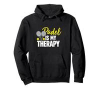 Pádel Padel Is My Therapy Divertido Deportes Feliz Cita Sudadera con Capucha