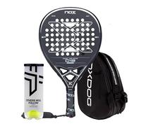 Padel Pro Shop - Pack Pala NOX D13 12K 2025 + Paletero + Pelotas Oxdog Boost+ - Dani13 Edition, Carbono 12k, Goma MLD Black EVA, Rugoso, Arenoso, 3D, AVS, Nox Smart Strap, 100% Poliéster, Resistente