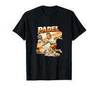 Padel Vintage Retro Sun Court Camiseta