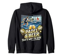 Pádel Y Bebedor De Cerveza Jugador De Juego Padel Ball Lover Padel Sudadera con Capucha