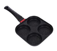 Padella Per Pancake - Frittata A 4 Fori In Alluminio | Pancake Padella Per Bambini | Padellaa Con Manico Ergonomico, Padela Pancakes Con Isolamento Termico Antiaderente Perr Forne Feste E Festività