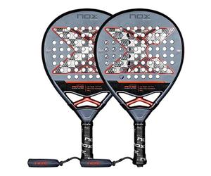 PadelPROShop - Pack Dúo Pala NOX AT10 Genius 18K Alum 2025 Agustín Tapia, Control y Potencia en Golpeos Defensivos, Tecnología Nox Custom Grip y Pulse System