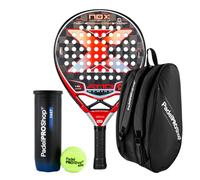 PadelPROShop - Pack Pala NOX AT10 Genius 18K Limited Edition Agustín Tapia + Paletero + Pelotas Oxdog Boost+ - Ideal para Entrenamiento y Partidos de Pádel