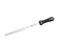 Paderno 18029-36 - Cuchillo de pastelería (Acero con Tratamiento subcero, 36 cm), Color Negro