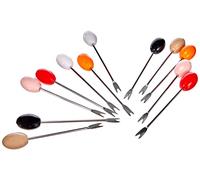 Paderno 41686-12 - Set de 12 pinchos para caracoles