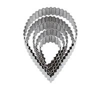 PADERNO 47322-12 - Molde de Galletas, Acero Inoxidable de 5 Piezas