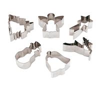 PADERNO 47387-01 - Molde de Galletas, Acero Inoxidable de 6 Piezas