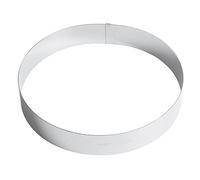 PADERNO Aro para Tartas, Mousse y Pudding - Utensilios de Cocina Profesionales para Hornear y Cocinar - Acero Inoxidable, 26 cm