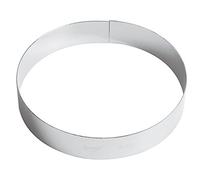 PADERNO Aro para Tartas, Mousse y Pudding - Utensilios de Cocina Profesionales para Hornear y Cocinar - Acero Inoxidable, 18 cm
