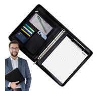 Padfolio Business Leather Padfolio for Men, A4 Writing Pad with Binder, Resume Legal Padfolio Folder, Leather Organizer with Notepad, Professional for Men & Women, Elegant Padfolio for Business