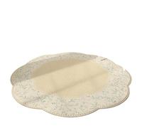 PADGCNOR Alfombra Vintage Floral Felpudo Crema Estilo