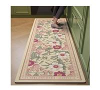 PADGCNOR Alfombra Vintage Floral Felpudo Floral para Cocina