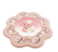 PADGCNOR Alfombra Vintage Floral Felpudo Rosa para Sala de Estar