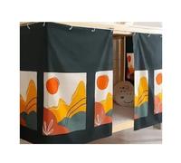 PADGCNOR Cortina de Cama Litera 1-3 Cortinas Suaves for literas | Blackout + Protección contra el polvo, parte superior no incluida.(Color 2,W200 X L115cm (2pcs))