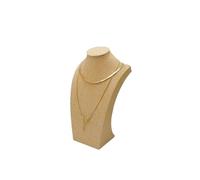 PADGCNOR Expositor Collares Necklace Bust Stand for Selling, Black Velvet Display Holder, Jewelry Organizer Rack(Hemp Cloth 25cm)