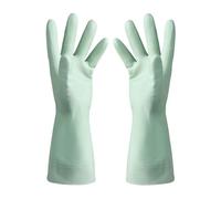 PADGCNOR Guantes de limpieza Guantes de lavandería manga larga for proteger las manos, a prueba aceite, lavar platos, látex for el hogar, duraderos limpieza del(Green,L)