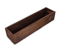 PADGCNOR Jardineras para Ventanas Maceta Rectangular de Madera Duradera for bonsáis, Cactus, Plantas Interior, Marco Metal, jardineras for Ventana