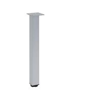 PADGCNOR Patas de Soporte para somier Patas de gabinete aleación Aluminio con Altura Ajustable for Soporte Muebles, Patas Mesa, sillas, Camas, sofás, pies Nivel Cuadrado(Silver 200mm)