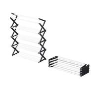 PADGCNOR Zapatero Vertical Zapatero Plegable de Metal Varios Niveles for la Entrada, Organizador Zapatos, Estante for decoración del hogar(6 Tier)