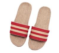 PADGCNOR Zapatillas de paja para mujer Chanclas de lino for mujer, zapatillas casa, for interior del dormitorio, suaves, ligeras, informales, for parejas, chanclas cómodas(Color5,35-36)