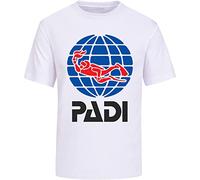 Padi Scuba Driver Padi Men's T-Shirt Unisex White Cotton Print tee Shirts 3XL