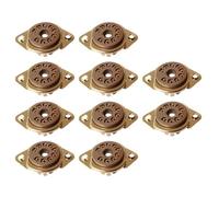 Padivine 10 casquillos de válvula de baquelita de 9 pines para 12AX7, 12AT7, 12AU7, ECC83, ideal para amplificadores de audio y proyectos de bricolaje HiFi