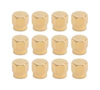 Padivine Conector coaxial chapado en oro SMA Conector Tapa antipolvo 12 piezas SMA Hembra Cubierta protectora contra el polvo