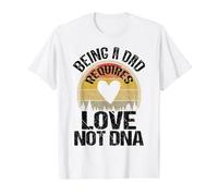 Padrastro es mi Verdadero papá ser papá Requiere Amor, no ADN Camiseta gráfica económica, Hombre, Blanco, L